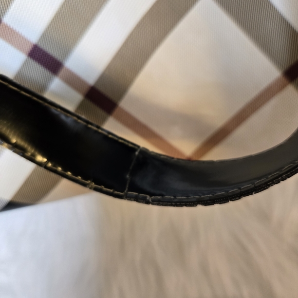 Burberry Nova Check Tote - Authentic Y2K Goals - Cream w Black. Timeless Luxury - Picture 12 of 14